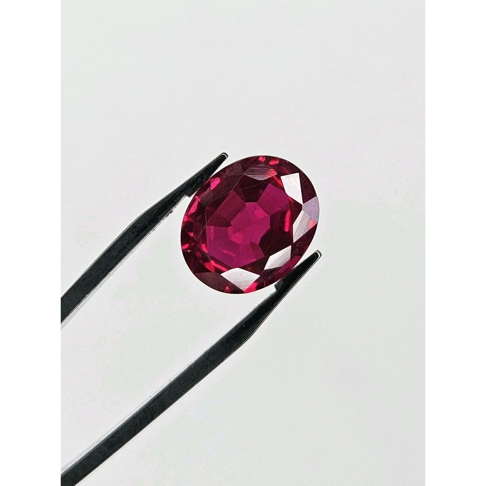 Lab-Grown Ruby Gemstone 4.06 Ctw Loose High Quali… - image 1